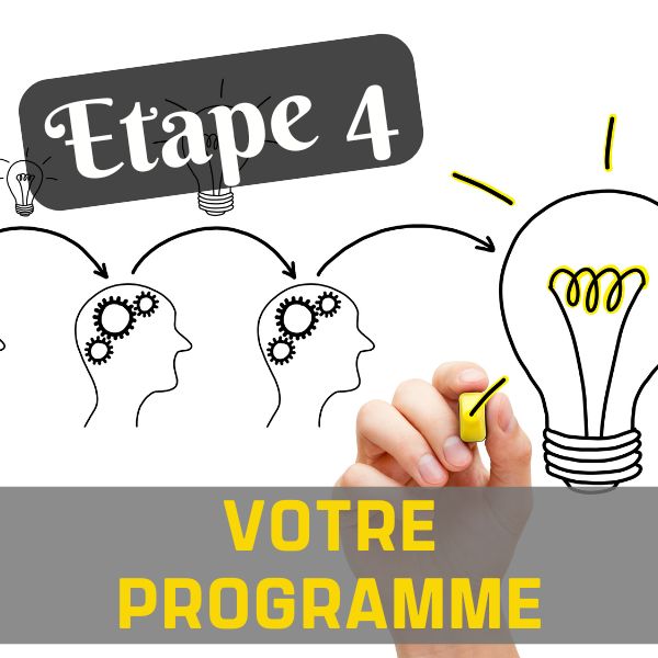 étape 4 : CONSTRUIRE votre PROGRAMME PERSONNALISÉ